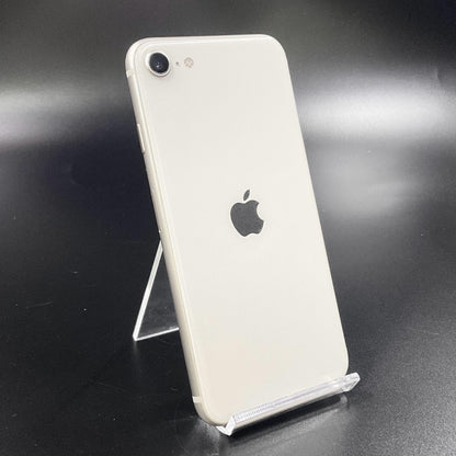 【全額返金保証】【最速発送】Apple iPhone iPhone SE（第3世代） 64GB スターライト Softbank SIMフリー 白ロム 動作確認済 86%