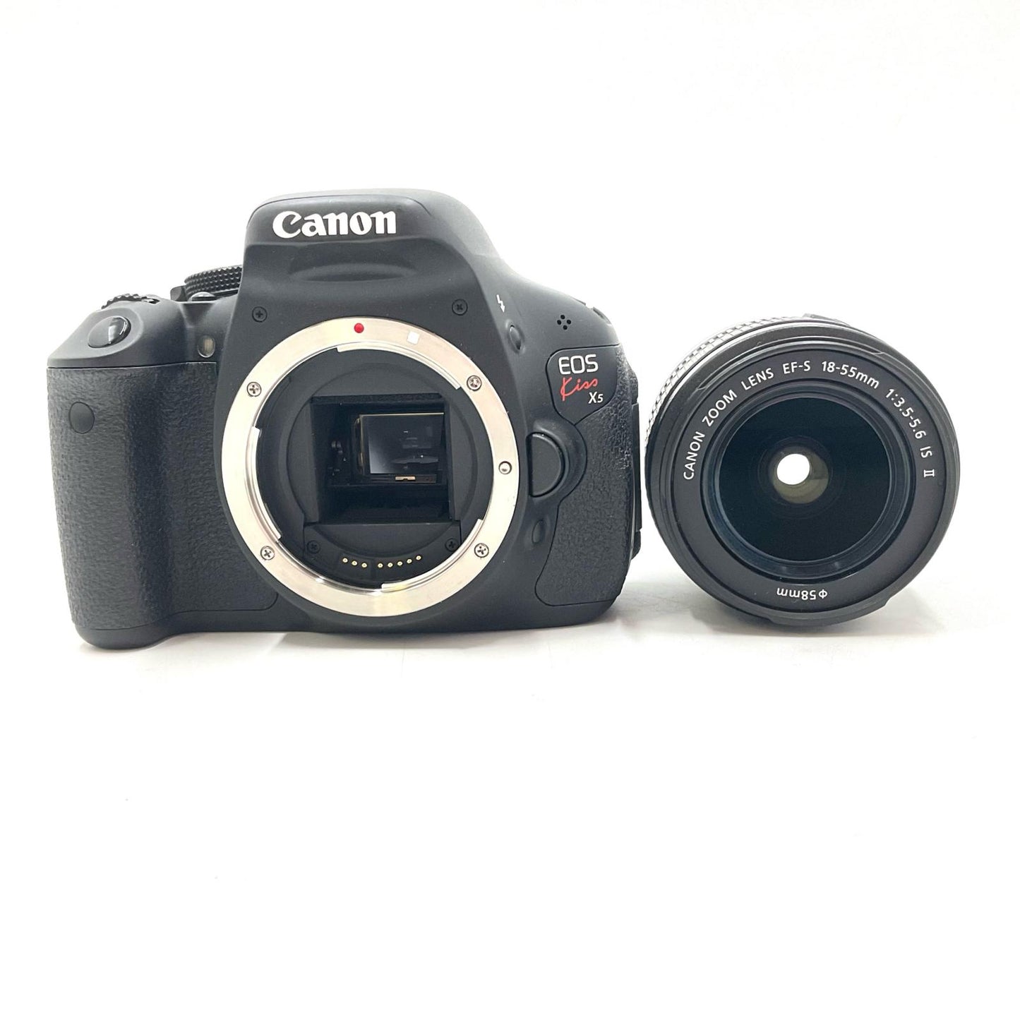 【最速発送】Canon デジタル一眼 EOS Kiss X5 EF-S18-55 IS II レンズキット ブラック【難有】
