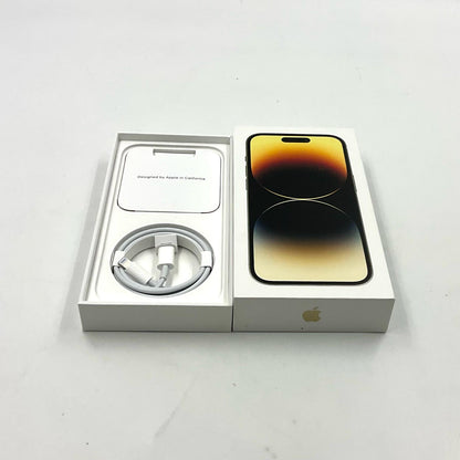 【全額返金保証】【最速発送】Apple iPhone iPhone 14 Pro 256GB ゴールド docomo SIMフリー 白ロム 美品 動作確認済 85%