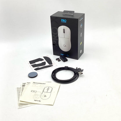 【全額返金保証】【最速発送】Logicool PRO SUPERLIGHT G-PPD-003WL-WH 動作確認済