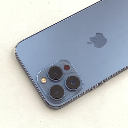 【全額返金保証】【最速発送】Apple iPhone iPhone 13 Pro Max 128GB シエラブルー au SIMフリー 白ロム 動作確認済 79%