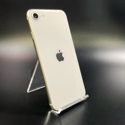 【全額返金保証】【最速発送】Apple iPhone iPhone SE（第3世代） 64GB スターライト Softbank SIMフリー 白ロム 美品 動作確認済 84%
