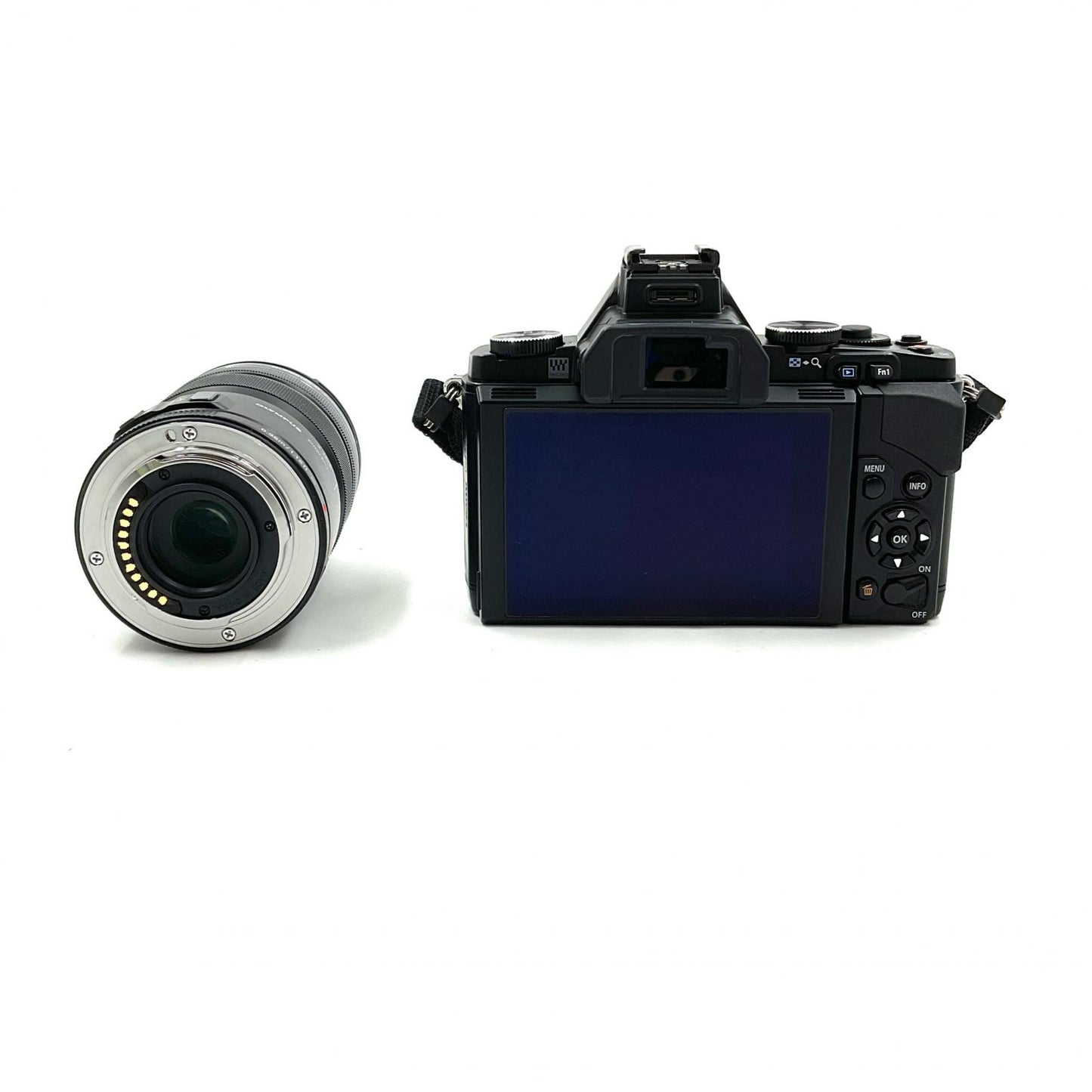 【全額返金保証】【最速発送】OLYMPUS デジタル一眼 OLYMPUS OM-D E-M5 レンズキット ブラック 動作確認済