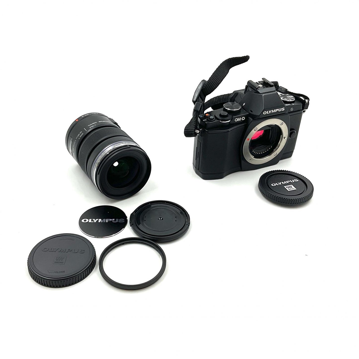 【全額返金保証】【最速発送】OLYMPUS デジタル一眼 OLYMPUS OM-D E-M5 レンズキット ブラック 動作確認済
