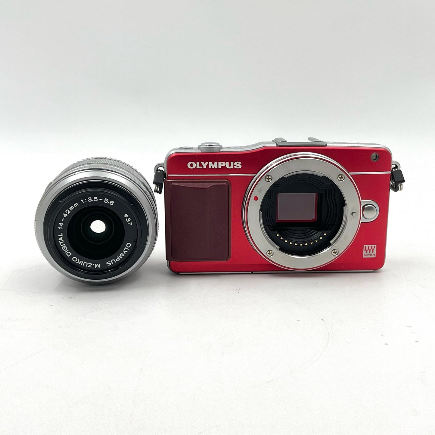 【最速発送】OLYMPUS デジタル一眼 PEN mini E-PM2 レンズキット レッド【難有】