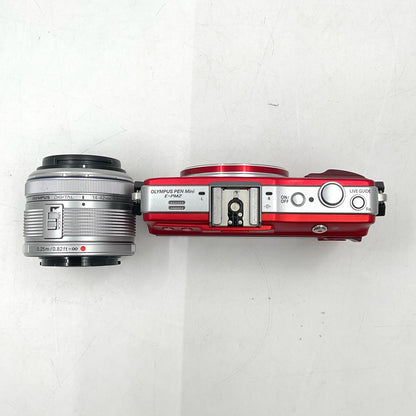 【最速発送】OLYMPUS デジタル一眼 PEN mini E-PM2 レンズキット レッド【難有】