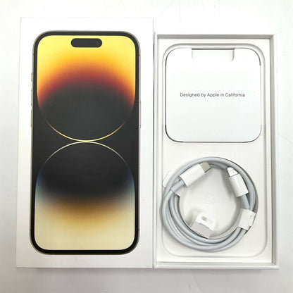 【全額返金保証】【最速発送】Apple iPhone iPhone 14 Pro 256GB ゴールド SIMフリー 白ロム 動作確認済 80%