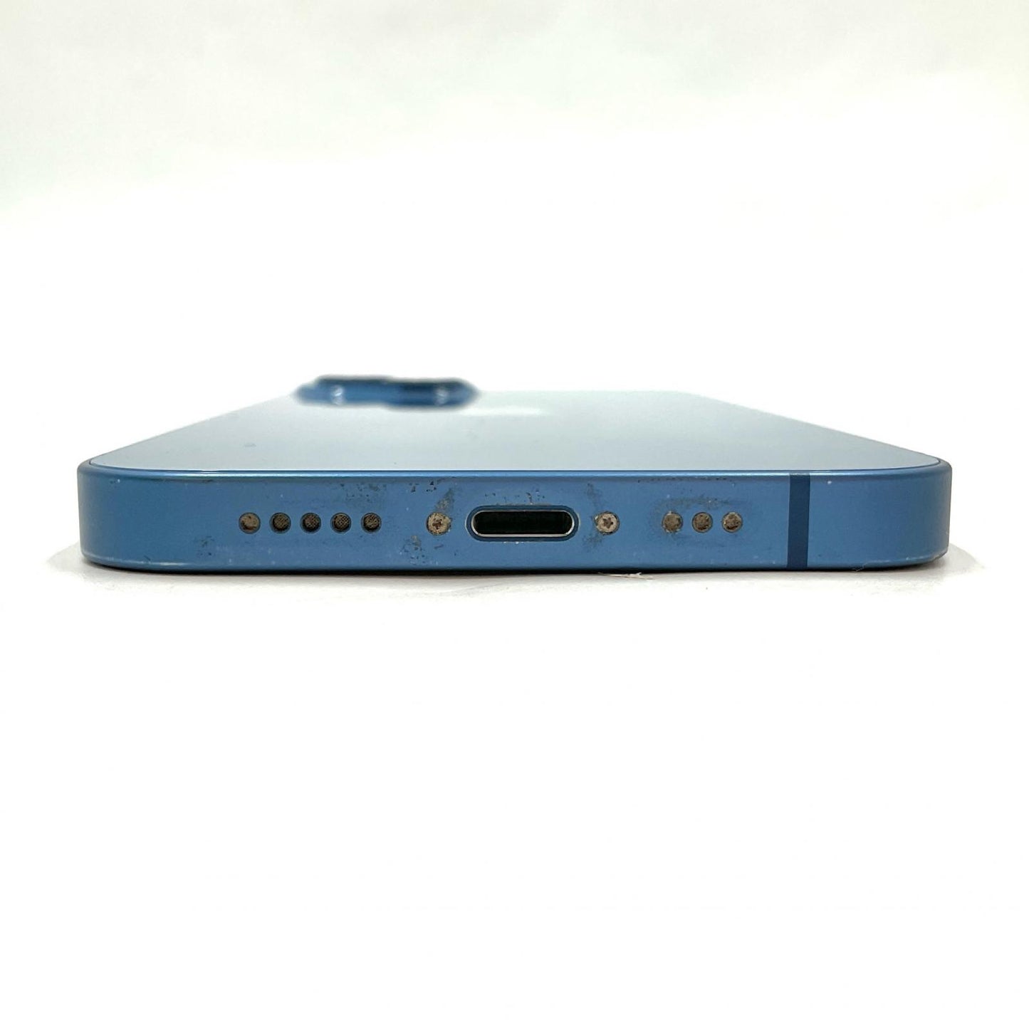 【全額返金保証】【最速発送】Apple iPhone iPhone 13 128GB ブルー docomo SIMフリー 白ロム 動作確認済 74%