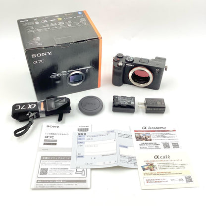 【全額返金保証】【最速発送】Sony デジタル一眼 α7C ILCE-7C ボディ [ブラック] ブラック 動作確認済