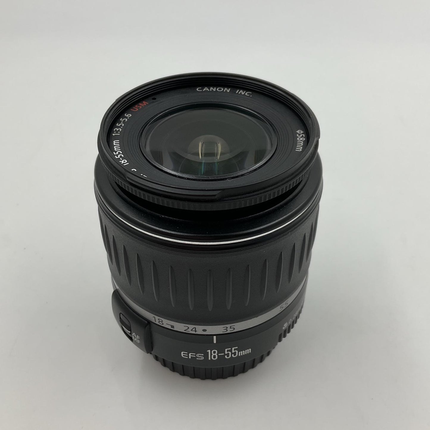 【全額返金保証】【最速発送】Canon EF-S18-55mm F3.5-5.6 USM 美品 動作確認済