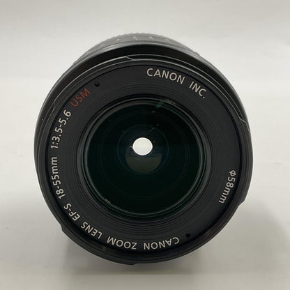 【全額返金保証】【最速発送】Canon EF-S18-55mm F3.5-5.6 USM 美品 動作確認済