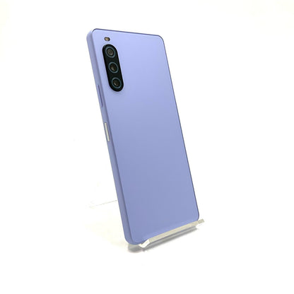 【全額返金保証】【最速発送】Sony Xperia 10 V ラベンダー au SOG11 動作確認済