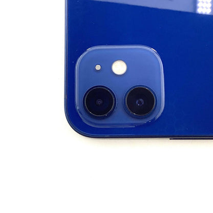 【全額返金保証】【最速発送】Apple iPhone iPhone 12 128GB ブルー docomo SIMフリー 白ロム 動作確認済 82%