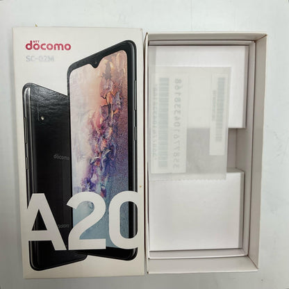 【最速発送】SAMSUNG Galaxy A20 32GB ブラック docomo SC-02M 白ロム【難有】