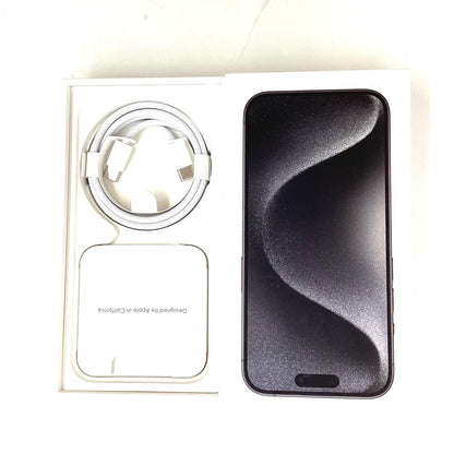 【全額返金保証】【最速発送】Apple iPhone iPhone 15 Pro 128GB ブラック SIMフリー 白ロム 美品 動作確認済 86%