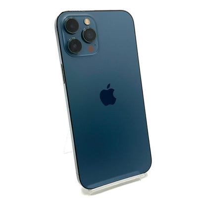 【全額返金保証】【最速発送】Apple iPhone iPhone 12 Pro Max 256GB パシフィックブルー au 白ロム 動作確認済 77%