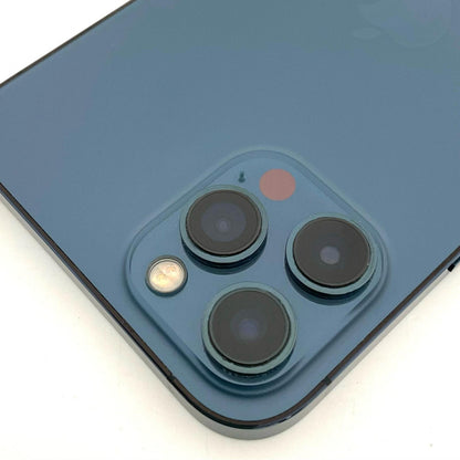 【全額返金保証】【最速発送】Apple iPhone iPhone 12 Pro Max 256GB パシフィックブルー au 白ロム 動作確認済 77%