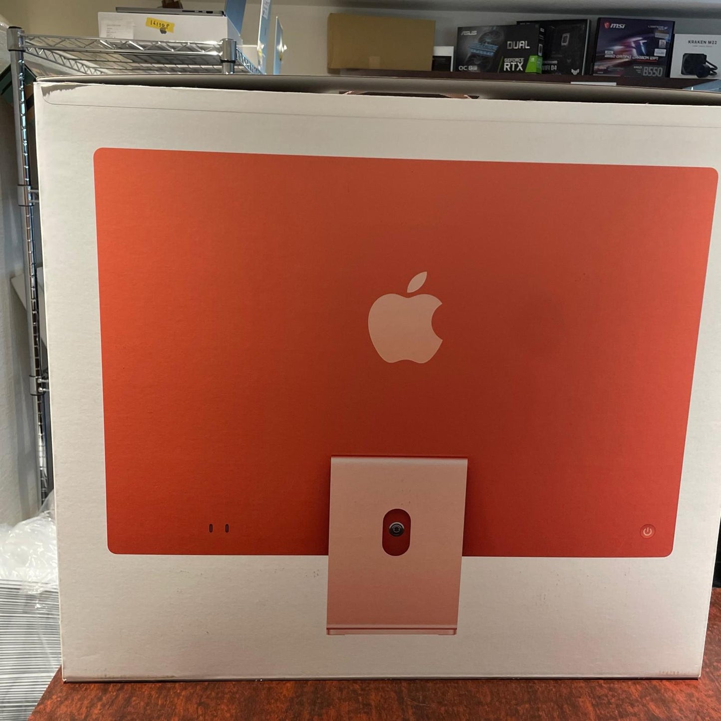 【全額返金保証】【最速発送】Apple iMac 24インチ M4 16GB SSD 256GB オレンジ 美品 動作確認済