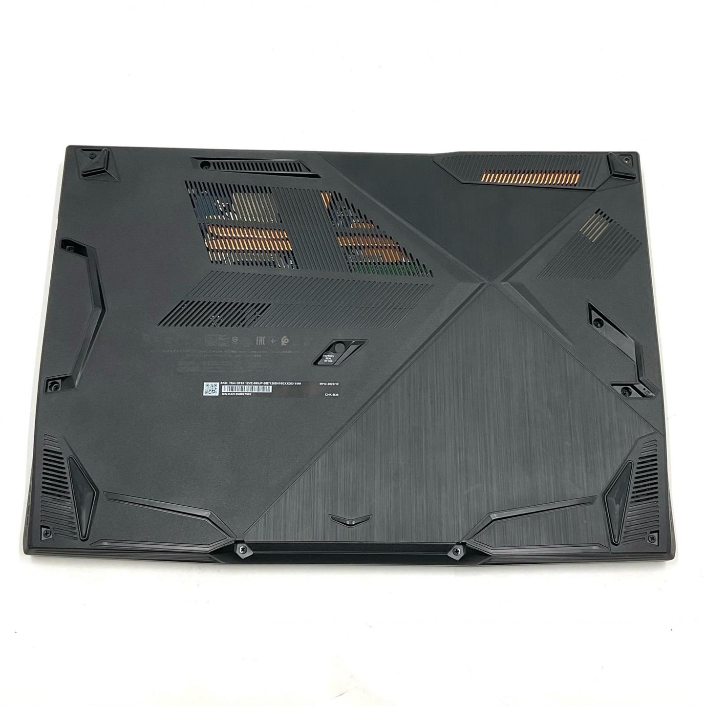 【全額返金保証】【最速発送】MSI Thin GF63 12VE-069JP-BB71265H16GXXDX11MH i7-12650H 16GB M.2 SSD 512GB RTX 4050 Laptop 95.7% 動作確認済