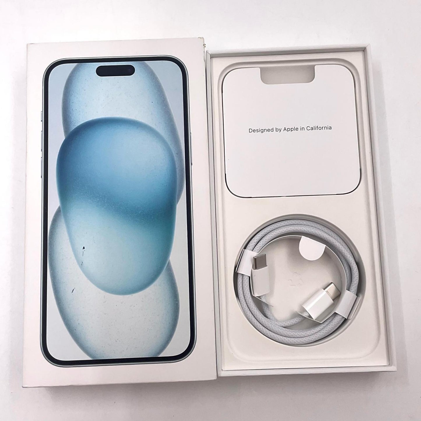 【全額返金保証】【最速発送】Apple iPhone iPhone 15 Plus 128GB ブルー SIMフリー 白ロム 美品 動作確認済 85%