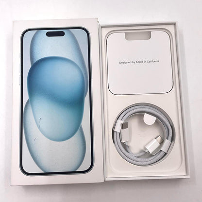 【全額返金保証】【最速発送】Apple iPhone iPhone 15 Plus 128GB ブルー SIMフリー 白ロム 美品 動作確認済 85%