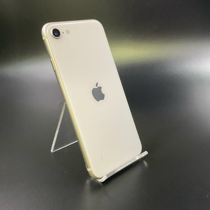 【全額返金保証】【最速発送】Apple iPhone iPhone SE（第3世代） 128GB スターライト au 白ロム 動作確認済 88%