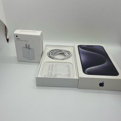 【全額返金保証】【最速発送】Apple iPhone iPhone 15 Pro Max 512GB ブルーチタニウム SIMフリー 白ロム 美品 動作確認済 89%