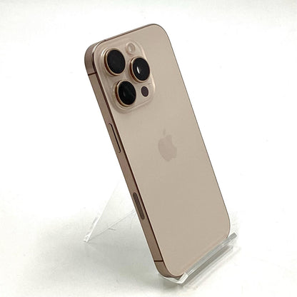【全額返金保証】【最速発送】Apple iPhone iPhone 16 Pro 128GB デザートチタニウム SIMフリー 白ロム 動作確認済 100%