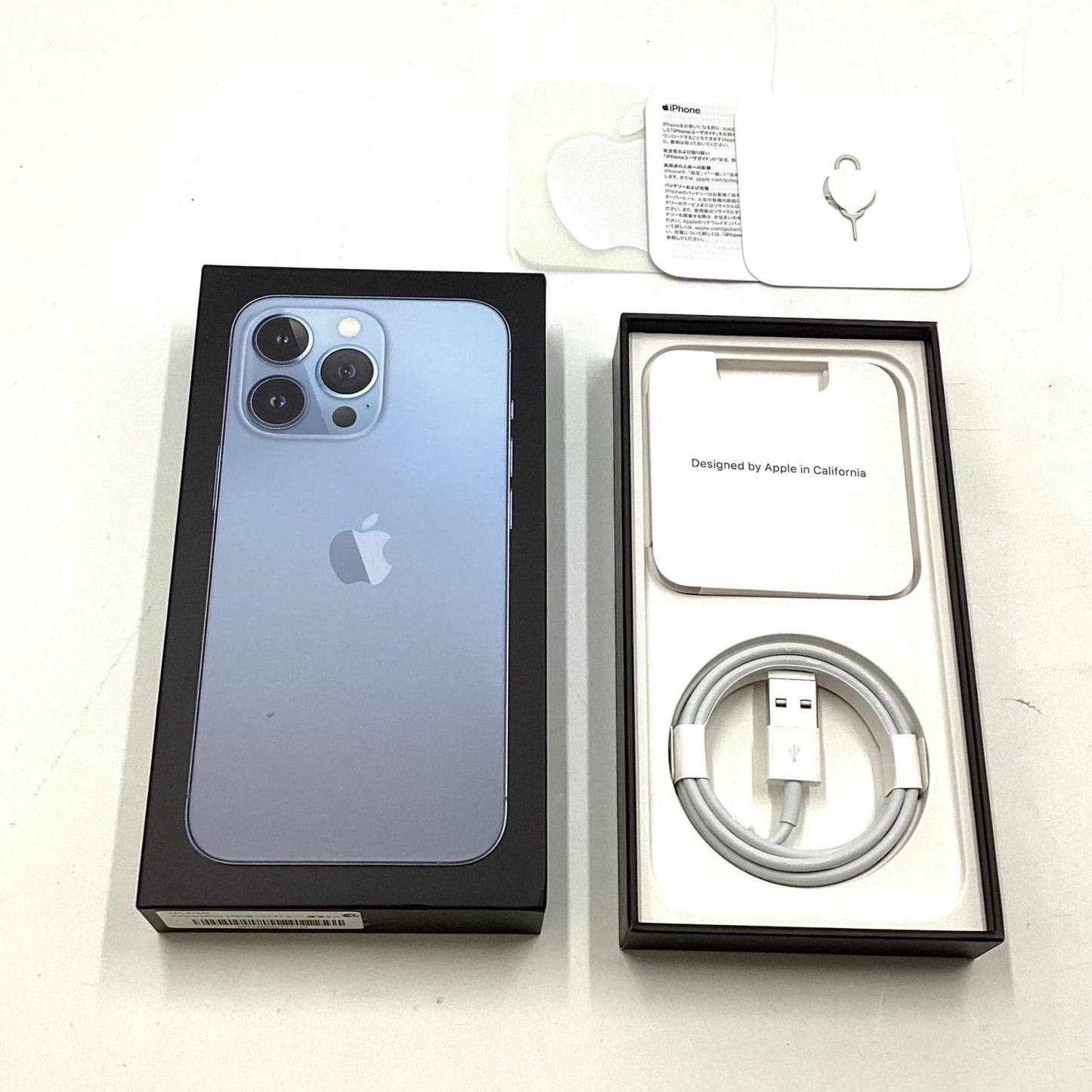【全額返金保証】【最速発送】Apple iPhone iPhone 13 Pro 256GB シエラブルー docomo 動作確認済 83%