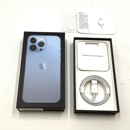 【全額返金保証】【最速発送】Apple iPhone iPhone 13 Pro 256GB シエラブルー docomo 動作確認済 83%