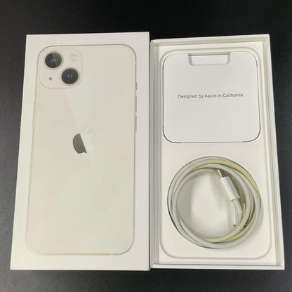 【全額返金保証】【最速発送】Apple iPhone iPhone 13 128GB スターライト Softbank SIMフリー 白ロム 美品 動作確認済 87%