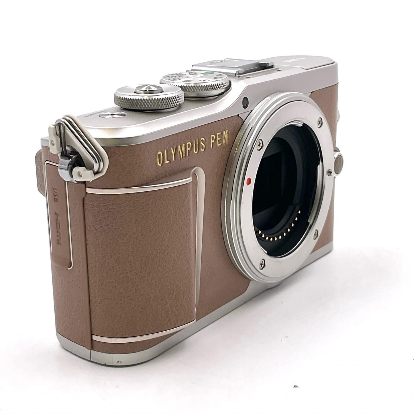 【全額返金保証】【最速発送】OLYMPUS デジタル一眼 PEN E-PL9 ボディ ブラウン 動作確認済
