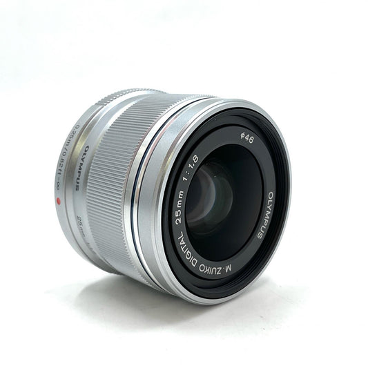 【全額返金保証】【最速発送】OLYMPUS M.ZUIKO DIGITAL 25mm F1.8 [シルバー] 美品 動作確認済