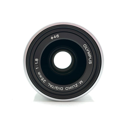 【全額返金保証】【最速発送】OLYMPUS M.ZUIKO DIGITAL 25mm F1.8 [シルバー] 美品 動作確認済