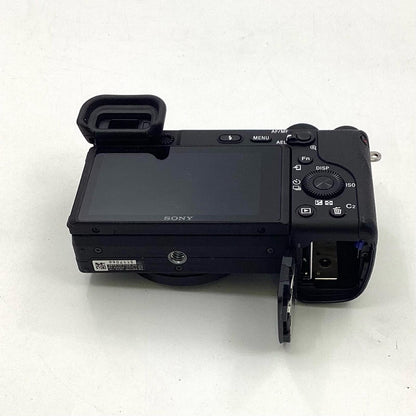 【全額返金保証】【最速発送】Sony デジタル一眼 α6400 ILCE-6400Y ダブルズームレンズキット ブラック 美品 動作確認済