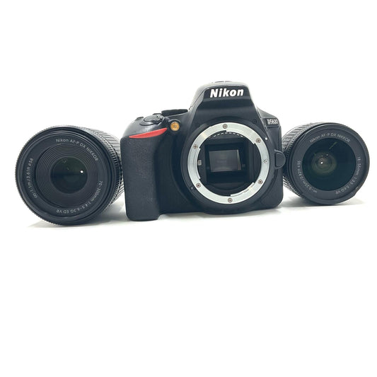 【全額返金保証】【最速発送】Nikon デジタル一眼 D5600 ダブルズームキット ブラック 動作確認済