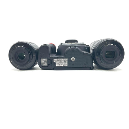 【全額返金保証】【最速発送】Nikon デジタル一眼 D5600 ダブルズームキット ブラック 動作確認済