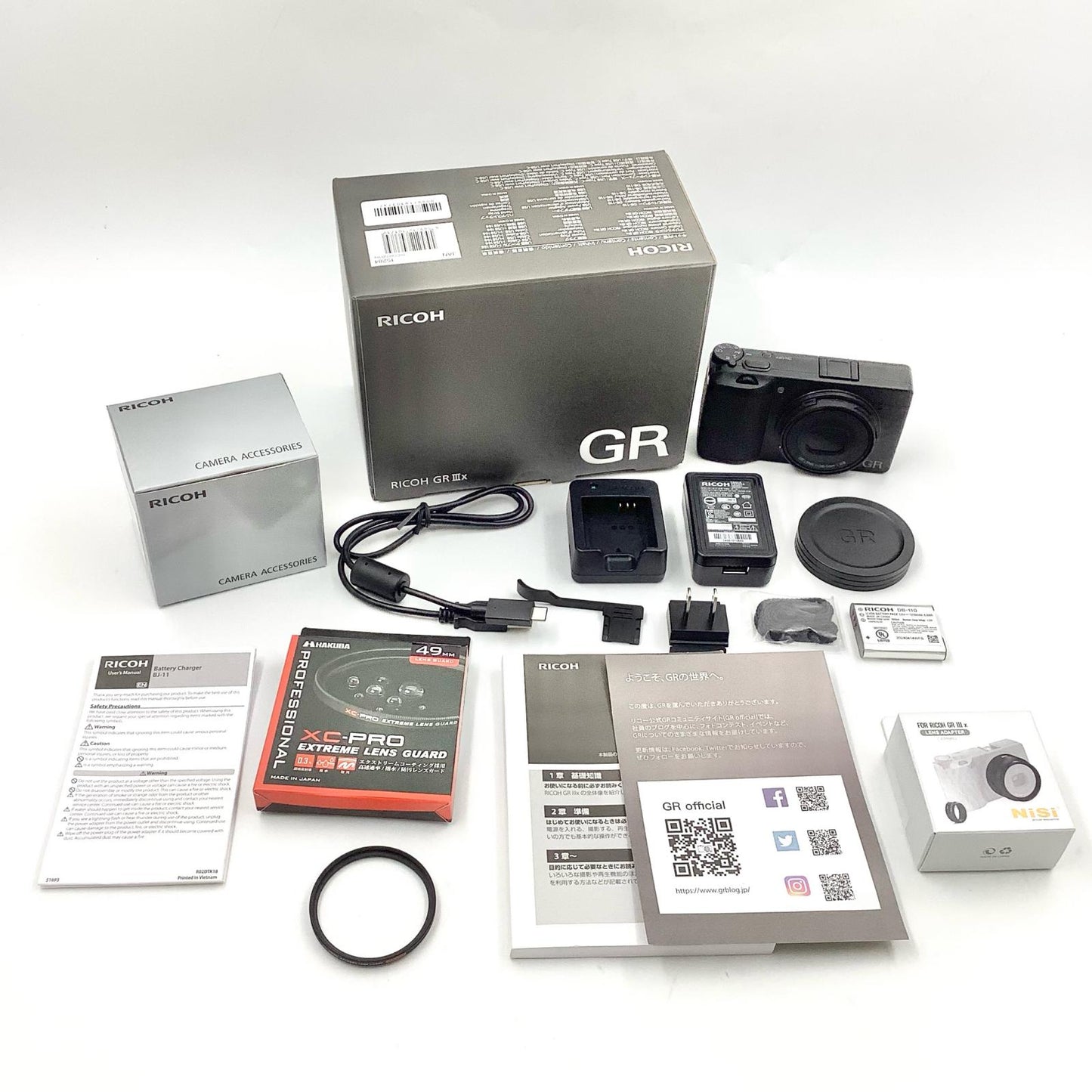 【全額返金保証】【最速発送】RICOH コンパクトデジタルカメラ RICOH GR IIIx 美品 動作確認済