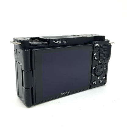 【全額返金保証】【最速発送】Sony デジタル一眼 VLOGCAM ZV-E10 ボディ [ブラック] ブラック 美品 動作確認済