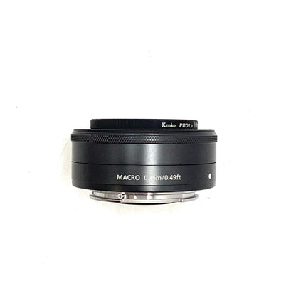 【全額返金保証】【最速発送】Canon EF-M22mm F2 STM [ブラック] 美品 動作確認済
