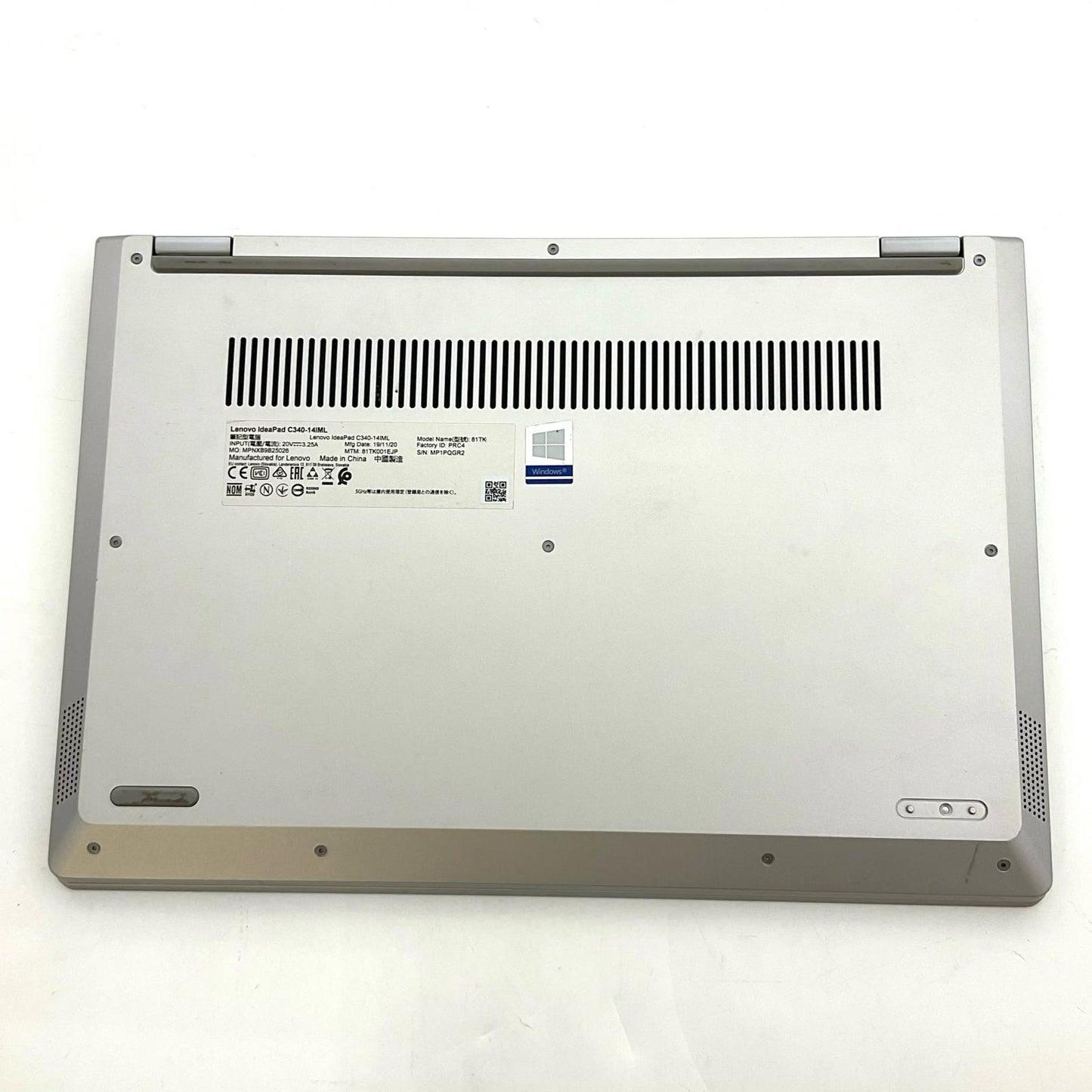 【全額返金保証】【最速発送】Lenovo IDEAPAD C340-14IML 81TK Intel Core i7 10510U 1.8GHz 16GB 動作確認済
