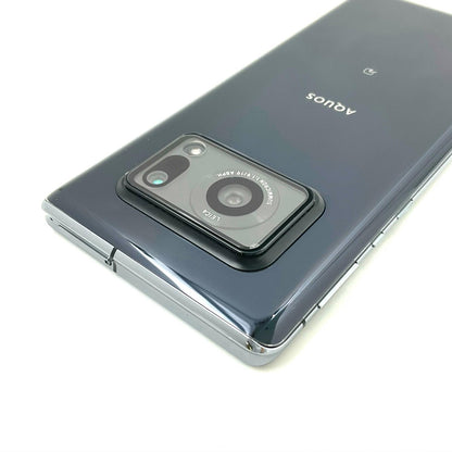 【全額返金保証】【最速発送】SHARP AQUOS R6 128GB ブラック Softbank SIMフリー A101SH 動作確認済
