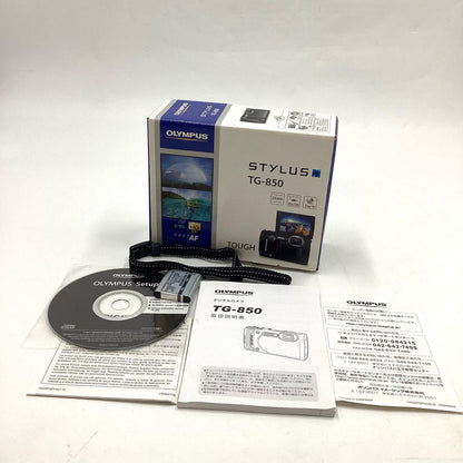 【全額返金保証】【最速発送】OLYMPUS コンパクトデジタルカメラ OLYMPUS STYLUS TG-850 Tough [ホワイト] 動作確認済