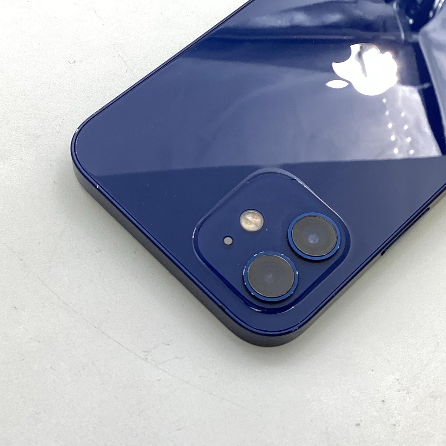 【全額返金保証】【最速発送】Apple iPhone iPhone 12 64GB ブルー docomo SIMフリー 白ロム 動作確認済 80%