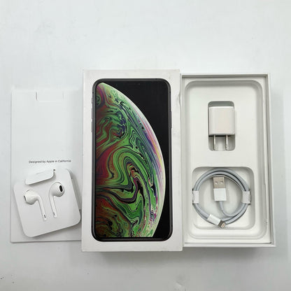 【全額返金保証】【最速発送】Apple iPhone iPhone XS Max 256GB スペースグレイ docomo SIMフリー 白ロム 動作確認済 88%