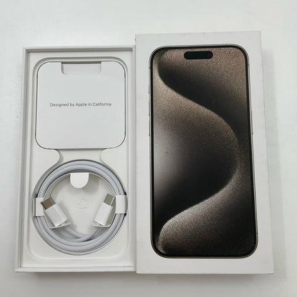 【全額返金保証】【最速発送】Apple iPhone iPhone 15 Pro 512GB ナチュラルチタニウム Softbank 美品 動作確認済 85%