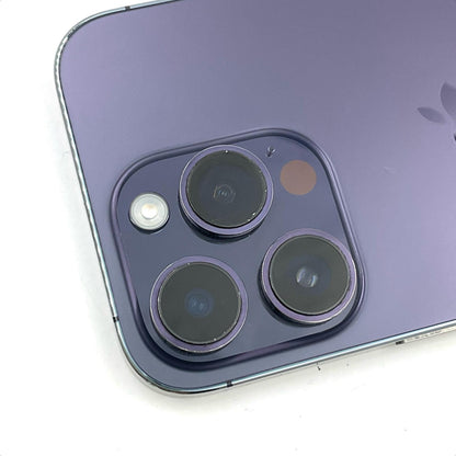 【全額返金保証】【最速発送】Apple iPhone iPhone 14 Pro 128GB ディープパープル au 動作確認済 79%