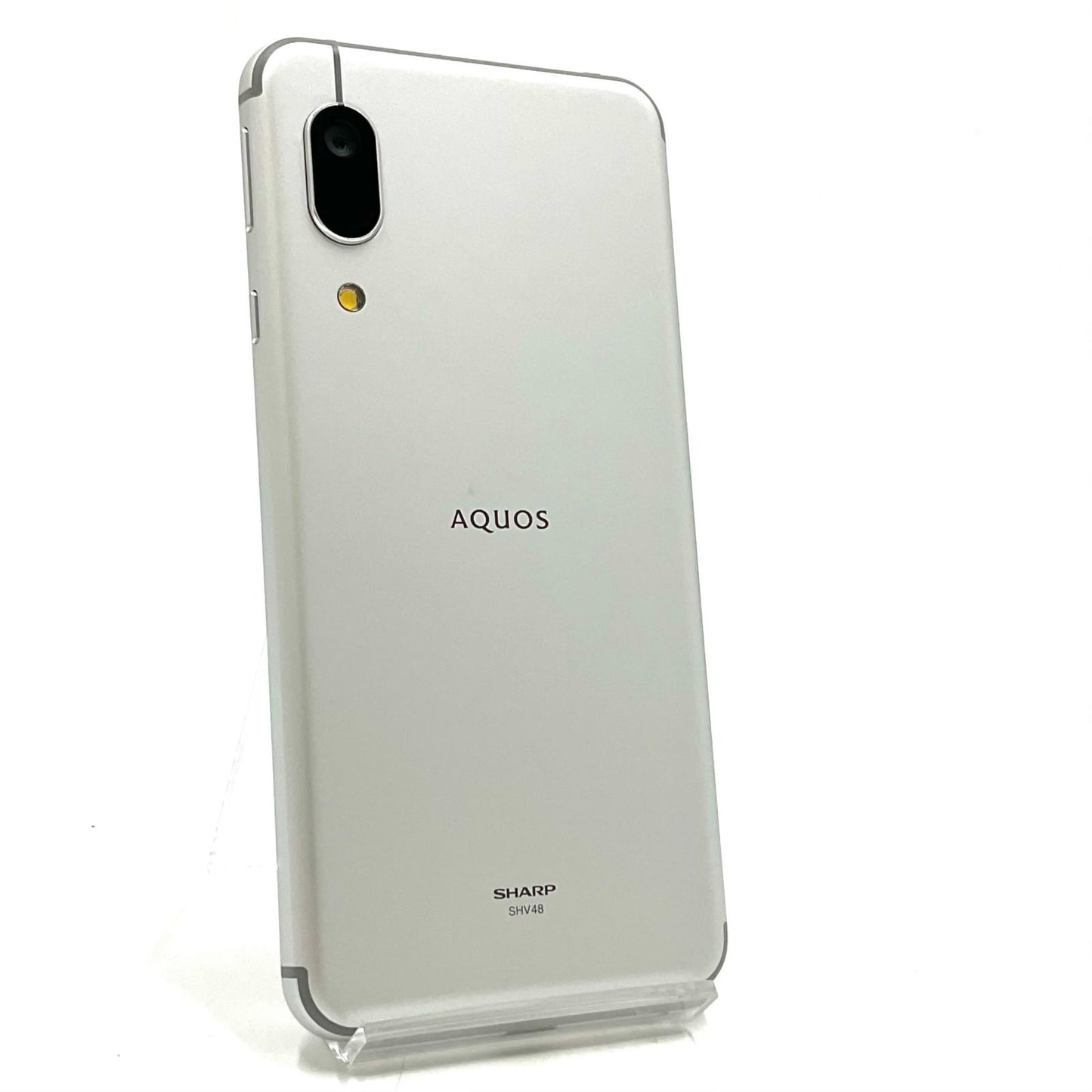 【全額返金保証】【最速発送】SHARP AQUOS sense3 basic 32GB シルバー au SHV48 白ロム 動作確認済