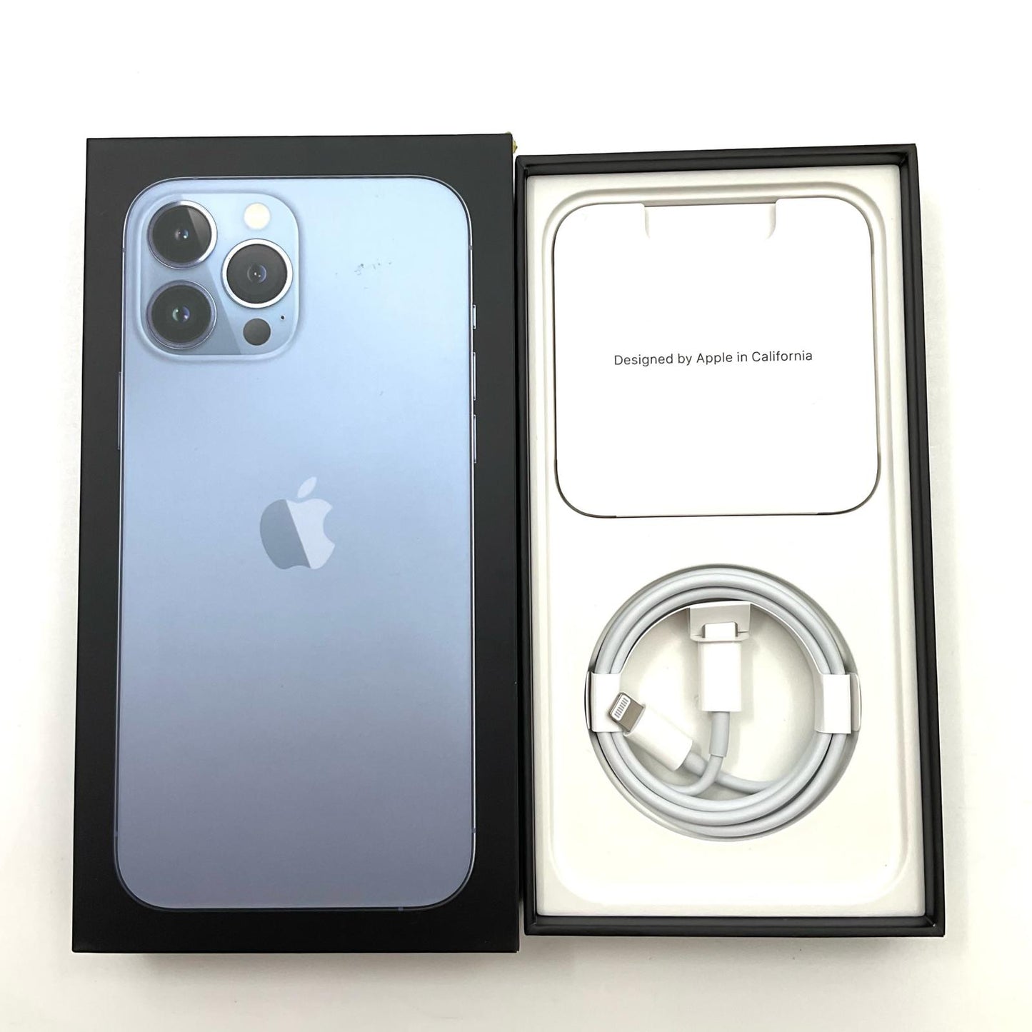【全額返金保証】【最速発送】Apple iPhone iPhone 13 Pro Max 512GB シエラブルー docomo SIMフリー 白ロム 動作確認済 80%