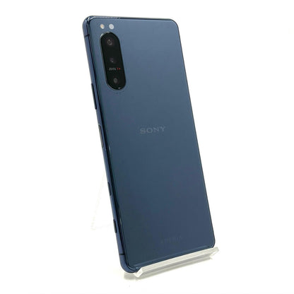 【全額返金保証】【最速発送】Sony Xperia 5 II 128GB ブルー au SOG02 白ロム 動作確認済